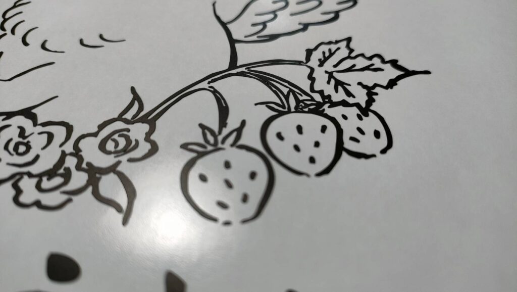 マットブラックカッティングステッカー